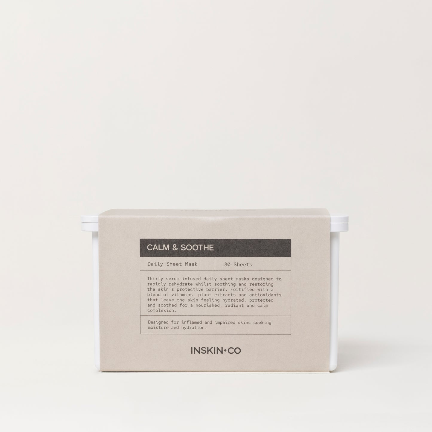 INSKIN.CO Calm & Soothe - Daily Sheet Mask 30 Sheets