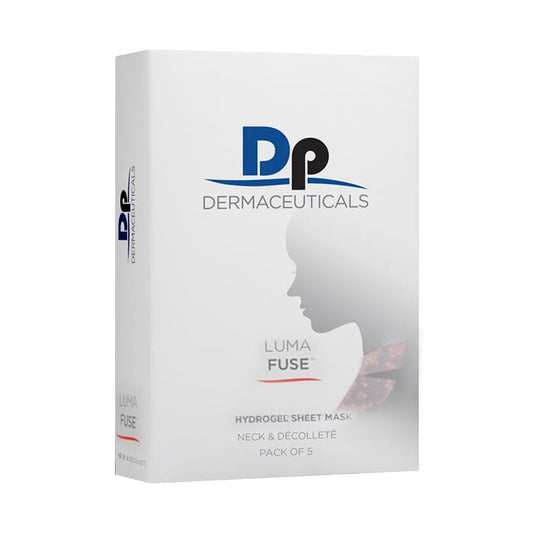 Dp Dermaceuticals Lumafuse Hydrogel Sheet Mask Neck & Décolleté 5pk