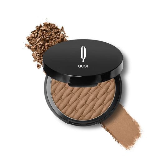 Quoi Mineral Sheer Bronzer Rio de Janeiro - Pressed Powder Filled Round Compact